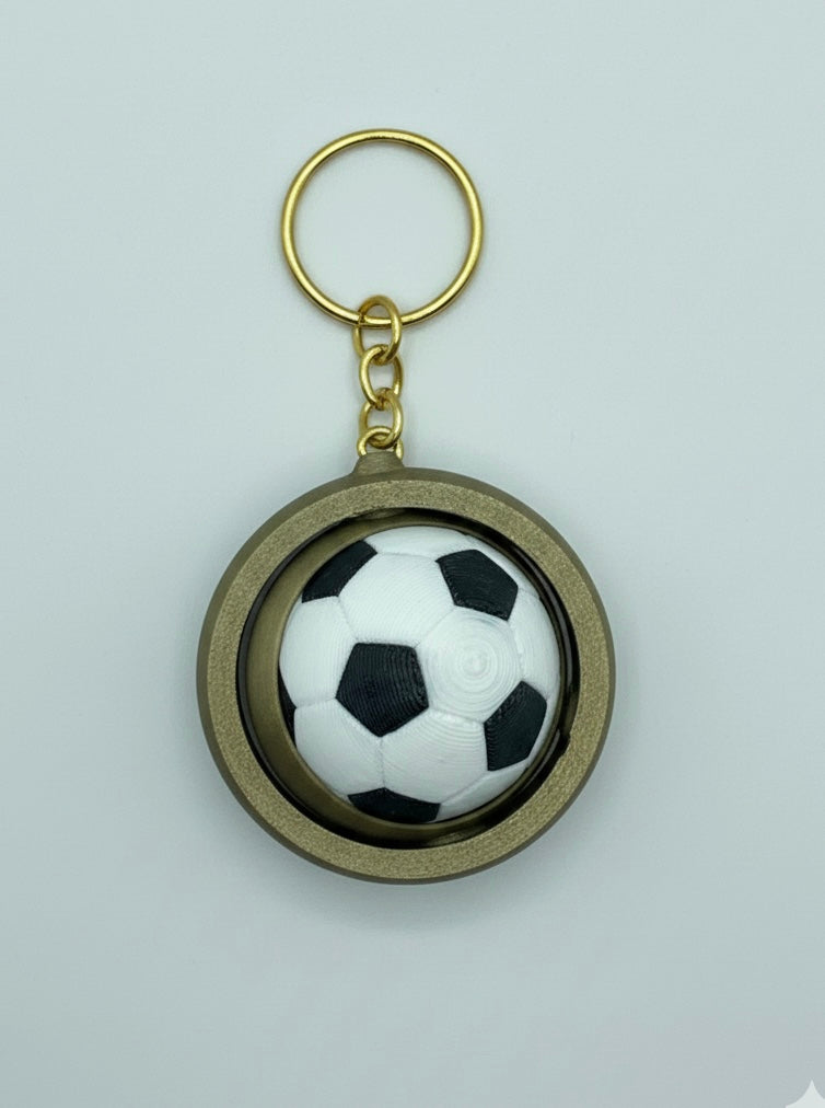 Soccer ball spinner