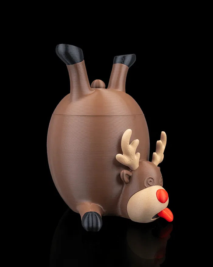 Porta-cookies “Rena Cansada” — Impressão 3D (opção com cookies)