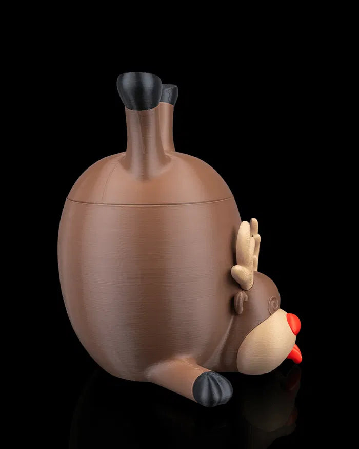 Porta-cookies “Rena Cansada” — Impressão 3D (opção com cookies)